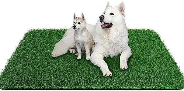 Grass Pad for Dogs 39.3 x 31.5 inches Strong Absorbency Soft Artificial Grass for Pets Potty Training, Easy to Clean Fake Grass for Dog Indoor Outdoor Use(1 Pack)