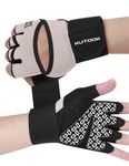 KUTOOK Women Weight Lifting Glove with Wrist Support Workout Gym Gloves for Men Exercise Fitness Gloves with Palm Protection & Extra Grip, Pink