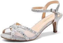 DREAM PAIRS Women's Nina-150 Silver