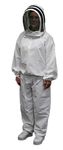 Mann Lake CV550 Honey Maker Bee Suit with Veil, White, Junior