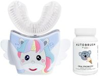 autobrush Kids Unicorn Sonic Pro (Ages 3-5) with Vanilla Kids Probiotics