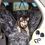 Meadowlark Dog Car Seat Cover, X-Large Heavy Duty Dog Seat Cover for Back Seat, Extra Padded Non-Slip Dog Hammock, Water-Resistant Back Seat Protector for Cars Trucks and SUVs (60” W x 64" L)