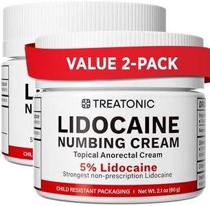 5% Lidocaine Numbing Cream: Lidocaine Cream Maximum Strength for Pain Relief, Itching, Burning, Soreness, Hemorrhoid - Fast Acting & Long Lasting Numbing Cream- 2.1 oz (2-Pack)