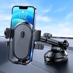 Miracase Car Phone Holder, [Strong Suction] Phone Holder Car for Dashboard & Windshield, 360° Rotate Long Arm Car Cell Phone Mount Compatible with iPhone 15 Pro Max/14/13/12/11, All 4”-7” Cellphones