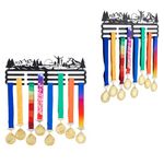 SUPERDANT Running Medal Hangers Park Run Medal Holders for Runners Mountain Trees Hanging Medal Display Rack Runner Medal Hanger Running Medals Display 40x15cm Capicaty 10-15kg