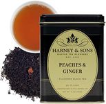 Harney & Sons Peaches & Ginger | 8oz Loose Leaf Black Tea w/Ginger and Peach Flavors