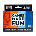 Bicycle 4 Playing Card Games in 1: 