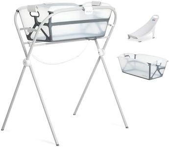 Evolur Supple Baby Spa Set, Includes Bath Tub, Hammock Seat and Metal Frame, Compact and Easy Fold Baby Bath Tub, Lightweight and Easy Travel Bath Tub for Baby 0-12 Months