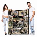 Haisimiery Personalised Blanket with Picture for Adult Baby Pet Fleece Customised Photo Throw (10 photos, 32”x48” (80x120cm))