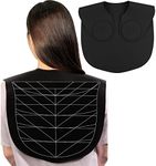 XDONEF Hair Cutting Guide Collar Silicone Waterproof Cutting Cape for Hair Stylist Hair Cutting Mat for Shoulders Hair Cut Mat with Guidelines Weighted Neck Wrap for Salon Home Large