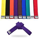 Starpro Karate Belts Martial Arts - MMA Gear Judo BJJ Jui Jitsu Taekwondo Durable and Lightweight Design Competition Ready | 9 Color Grading Belt 100% Thick Cotton Seven Stitching | 240cm 280cm 320cm