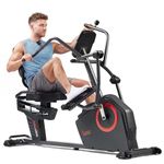 Sunny Health & Fitness Elite Recumbent Cross Trainer & Elliptical Machine with Arm Exercisers for Home Arm/Leg Training, Easy Adjust Seat & Mesh Backrest, Free SunnyFit App Bluetooth Connectivity