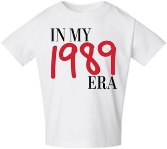 in My 1989 ERA Pop Culture Toddler Crew Graphic T-Shirt, White, 2T