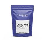 Westpoint Naturals, Pure Food Grade Citric Acid Powder, 1Kg - Cooking, DIY Bath Bombs Material, Natural Cleaner