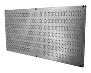 Wall Control 30-HP-1632 GV Horizontal Galvanized Metal Pegboard Tool Board Panel (16 x 32 inch)