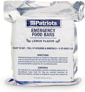 4Patriots Emergency Food Bars: Non-Perishable S.O.S Ration Designed to Last 5 Years, 1 Case (10packs) - 90 Servings