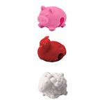 Tovolo Silicone Pot Lid Lifters, Stop Soups & Sauces from Boiling Over, Set of 3 Soft-Touch Cooking Accessories, Heat-Resistant & BPA-Free, Farm Animals