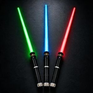 FlashyU Light Up Sword LED Toy Gifts for Kids Boys Toddler Ages 8+, 3 Pack