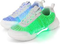 Shinmax Led Shoes,Ce Certificate, 7 Colour 4 Blinking Modes USB Charging LED Luminous Sports Shoes Sports Shoes Led Trainers for Unisex Adult Men Women,Very Suitable for Christmas, Halloween, Party