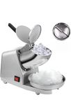 KHUSHI UDYOG Electric Ice Crusher Machine 300W | Dual Blade Snow Cone Maker with Stainless Steel Aluminium Body for Juice Shop Cafe Restaurant
