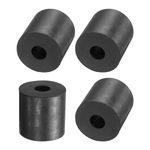 sourcing map 4pcs Rubber Spacers 30mm OD, 10mm ID, 30mm Height Round Anti Vibration Spacer Rubber Bushing Grommets Thick Rubber Washers for Home Car Accessories