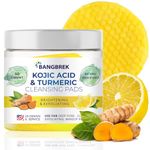 Turmeric Kojic Acid Cleansing Pads: Turmeric and Kojic Acid Exfoliating Pads for Oil Makeup Clogged Pores Dead Skin - Face Deep Cleasing Pads - 50pcs