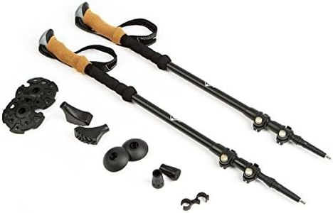 Cascade Mountain Tech Carbon Fiber Collapsible Quick Lock Trekking Poles