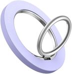 Magnetic Phone Ring Holder for Mag Safe - Lamicall Magnetic Finger Phone Ring Stand Holder, Magnet Ring Grip, Compatible with iPhone 14 Plus 13 12, Pro, Pro Max, Mini, Mag Safe Accessories, Violet