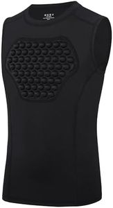 Roadbox Youth Baseball Chest Protector, Heart Guard Sternum Protection Padded Compression Shirt Softball Football Lacrosse