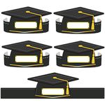 D4DREAM Paper Graduation Crown 24pcs Personalized Graduation Party Caps Adjustable Paper Graduation Hats for Kids Students