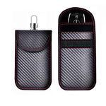 Faraday Pouch for Car Keys (2Pcs), Car Key Signal Blocker Pouch, Faraday Bag for Keyless Car RFID Blocking, Anti-Theft Remote Entry Smart Fobs Protection-5.16inch x3.16inch