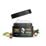 TRU HAIR & SKIN Hair Wax Cream for Men 100g | 12-Hour Strong Hold + Anti-Dandruff | Enriched with Natural Argan Oil, Macadamia Nuts & Shea Butter | Moisturizes, Protect & Nourishes Hair | Matte Finish