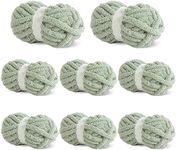 BALAPET 8 Pack Chunky Chenille Yarn for Crocheting & Knitting, 31.7yds 8 oz Each Skein Soft Fluffy Kitting Yarn Set, Thick Velvet Plush Yarn for Handcrafts Weaving Making Blankets, Clothes, Pattern Kn