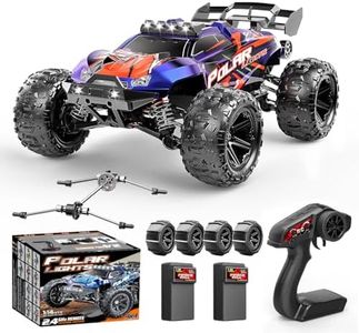 RC Cars 1:14 All Terrain Off-Road RC Truckfor Adult Beginners & Boys 8+, 4WD Fast Remote Control Car 40 KM/H, 4X4 Waterproof RC Vehicle with 2 Rechargeable 1300 mAh Batteries and 2 Sets of Tires