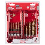 SHOCKWAVE™ RED HELIX™ Titanium Drill Bit Set - 23 PC