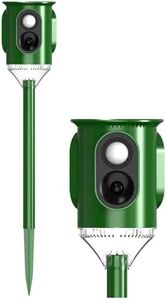 OGL Solar Bird Animal Repellent Scarer Ultrasonic Pest Rat Repeller Motion Sensor 360 Degree Deterrent for Pet Cat Dog Mouse Deer Possum Garden