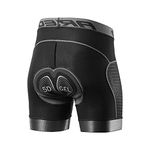 ARSUXEO Mens Cycling Shorts 5D Gel Padded Mountain Bike Undershorts for Men Cycle Liner U06 Grey M