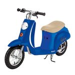 Razor Pocket Mod Miniature Euro 24V Electric Kids Ride on Retro Moped Scooter, Speeds Up to 15 Mph and 10 Mile Range, Ages 13+, Blue