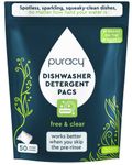 Puracy Dishwasher Detergent Pods, 50 Count, Natural Dishwasher Pods for Spotless and Residue-Free Dishes, Free & Clear Enzyme-Powered Automatic Dishwasher Pod, 2-in-1 Dishwasher Tabs