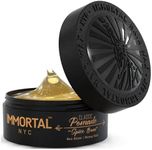 Immortal NYC Hair Styling Pomade - Spice Bom Strong Hold, Max Shine Pomade - Mens Water Based, No Residue Hair Balm - All Natural Pomade for All Hair Types