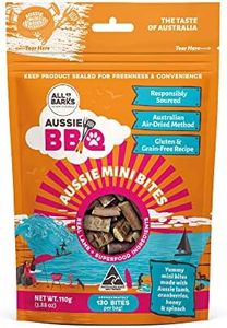 ALL BARKS Aussie Mini Bites - 100% Aussie Lamb & Superfood Ingredients - Natural, Grain-Free Dog Treats - Snacks, Training or Rewards for Dogs - 110g