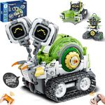 Sillbird STEM Robot Building Sets, 3 in 1 Remote & App-Controlled Robotic Toys for Kids 8-12 Educational Programmable Coding Kit, Creative Halloween for Boys Girls Aged 8+ (478 Pieces)