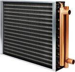Heat Exchanger Water To Air 20x20 With Copper Ports High Power High Heat Energy For Hot Air Wood Furnace Plenum And Hydronic Heating