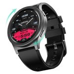Pebble Revolve Pro 1.43" Ultra AMOLED Smartwatch | Rotating Bezel | 600 Nits Brightness | AOD | High-Accuracy Step Counter | Metal Build & Premium Strap | BT Calling | DIY Watch Faces