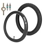 RUTU One Set Rear 16''*1.75/2.125 Tire and Inner Tube for BoB Revolution SE/Pro/Flex and Duallie,Compatible with 3-Wheeler BOB Gear Jogging Troller Models (Both Single and Double Stroller)