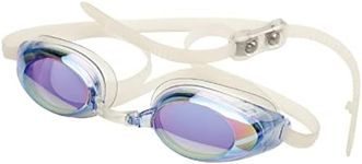 FINIS - Lightning Goggles - UV Protection, Anti-Fog, Leak-Proof Fit - Blue/Mirror