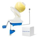 DASBET Yarn Ball Winder Swift Yarn Winder Wool Winder for Crocheting Hand-Operated (Blue)