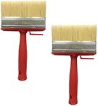 2 Pieces Bristle Brush Large Paint Brush Stain Brush for DIY Shed Fence Timber Block Decking