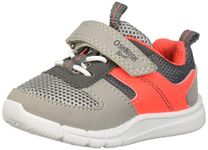 OshKosh B'Gosh Boy's Lazarus Mesh Athletic Sneaker, Grey, 1 UK Child