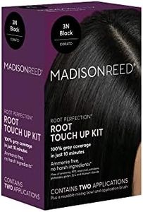 Madison Reed Root Perfection Permanent Root Touch Up, Black 3N Corato, 10 Minutes for 100% Gray Root Coverage, Ammonia-Free Hair Dye, Two Applications